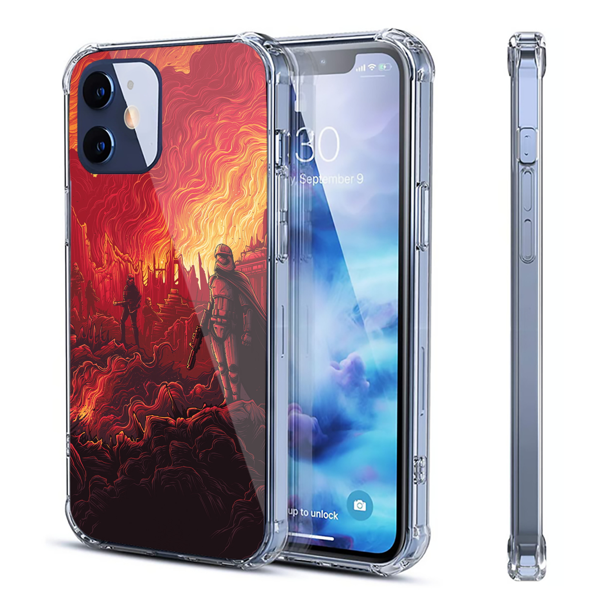 （画像用） スター・ウォーズ Star Wars 【iPhone 12シリーズ対応】透明スマホケース（クリアソフトケース）
